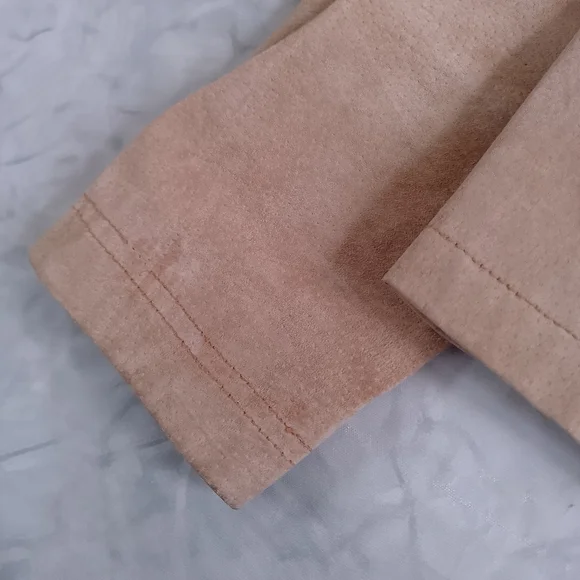 Suede Zip-Front Jacket in Tan Cleo Leather - Picture 5 of 10